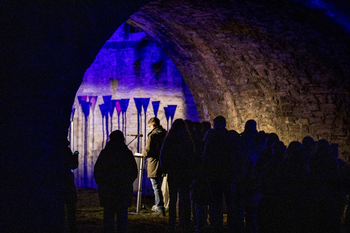 Bundesweiter Beleuchtungsflashmob am 27. Januar 2020 im Kreismuseum Wewelsburg